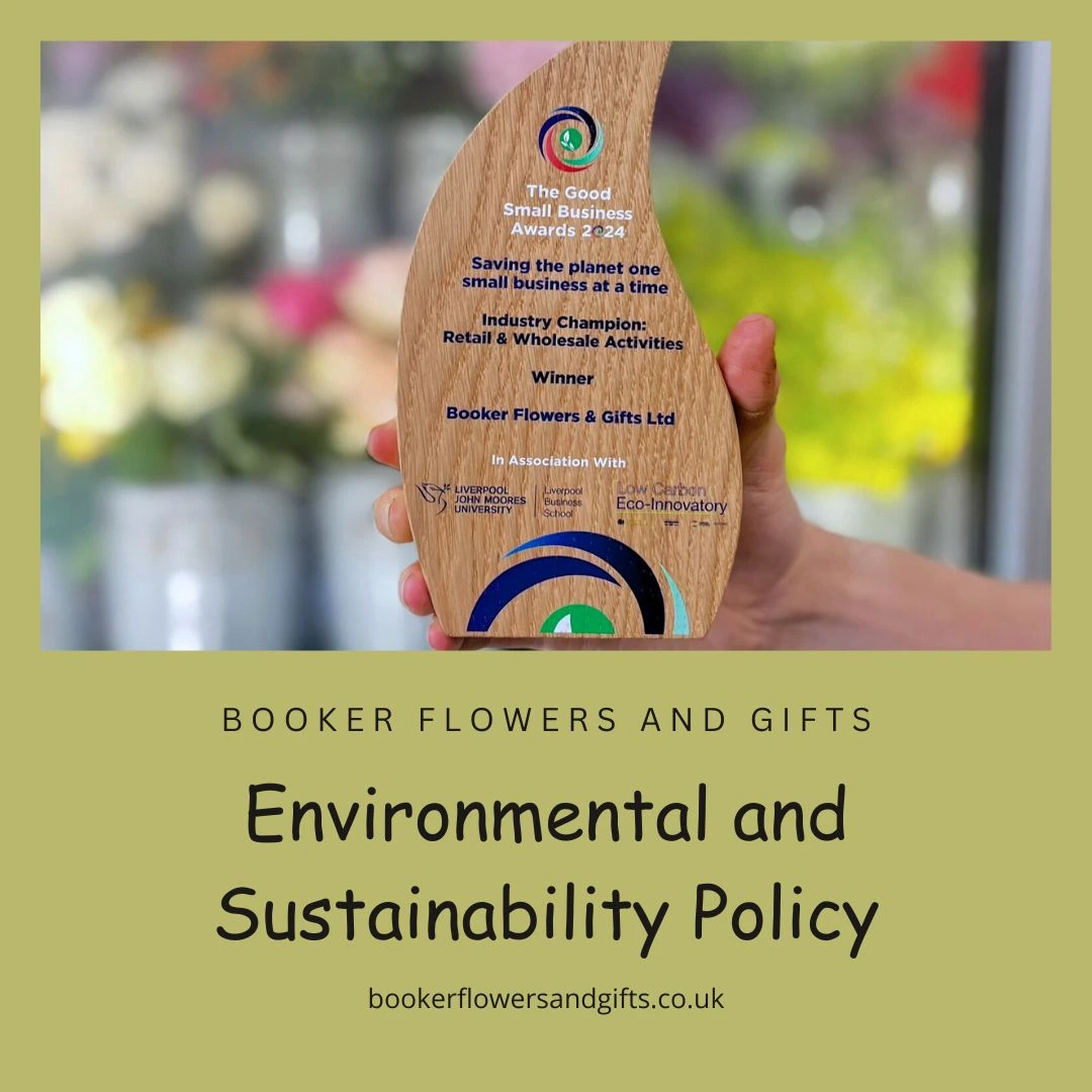 Booker Flowers and Gifts Environmental and Sustainability Policy